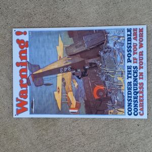 ✈️ Ande Rooney Porcelain Enameled Advertising Sign